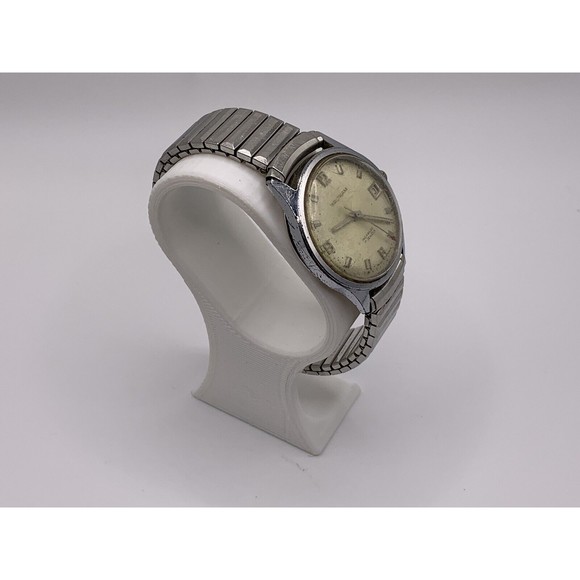 Vintage Waltham Incabloc 17 Jewels Red Second Hand For Parts Or Repair - Picture 8 of 16